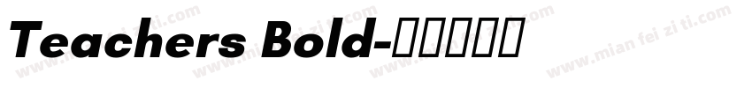 Teachers Bold字体转换